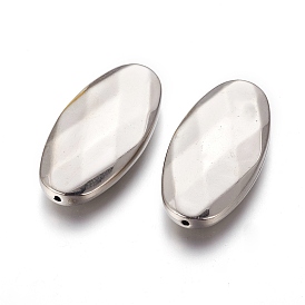 CCB Plastic Beads, Faceted, Oval