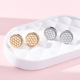 Латунь серьги, плоско-круглые