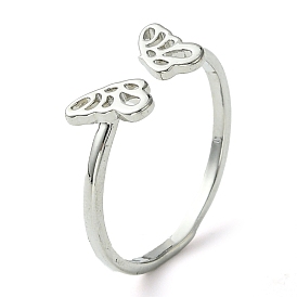Bass Ring, Long-Lasting Plated, Butterfly