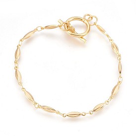 Ионное покрытие (ip) 304 браслеты звеньев из нержавеющей стали, с Переключить застежками, лошадиный глаз 