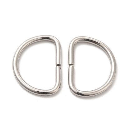 304 Stainless Steel D Rings, Buckle Clasps, for Webbing, Strapping Bags, Garment Accessories