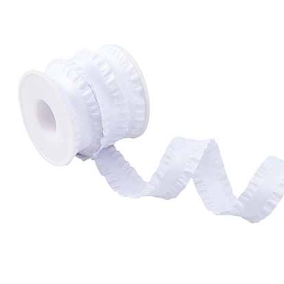 10 yards de ruban plissé en polyester pour la décoration de vêtements, fabrication de nœuds papillon avec des bobines vides en plastique pour fil