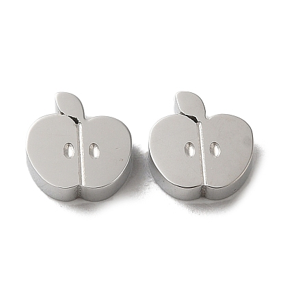 304 Stainless Steel Beads, Apple