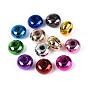 УФ-покрытие непрозрачные акриловые европейские бусины, бусины с большим отверстием, радужный, рондель