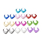 Polygon Acrylic Stud Earrings, Half Hoop Earrings with 316 Surgical Stainless Steel Pins