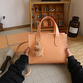 DIY Crossbody Bags Set,Including PU Leather Bag Materials, Rectangle