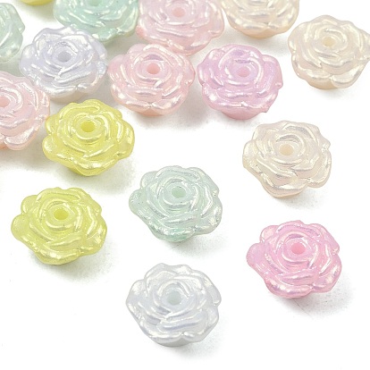 Opake Legierung Perlen, goldener Glanz, Rose Blume