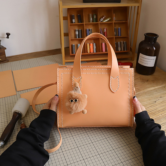 Набор сумок через плечо своими руками, включая материалы сумки из искусственной кожи, прямоугольные