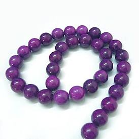 Natural Gemstone Beads, Dyed, Round