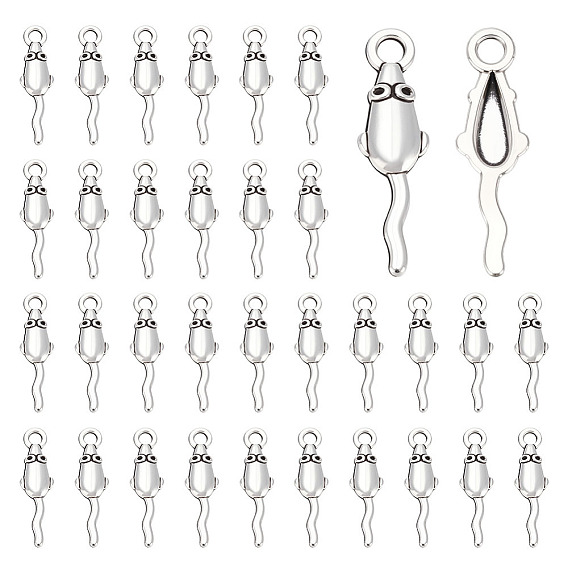 150 подвески из цинкового сплава в тибетском стиле, мышь