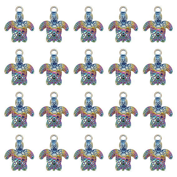 20 шт. 304 подвески из нержавеющей стали, черепаха