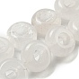 Natural Quartz Crystal Beads Strands, Rock Crystal Rondelle Beads