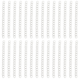 100 шт. 304 удлинитель цепи из нержавеющей стали