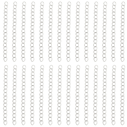 100 шт. 304 удлинитель цепи из нержавеющей стали