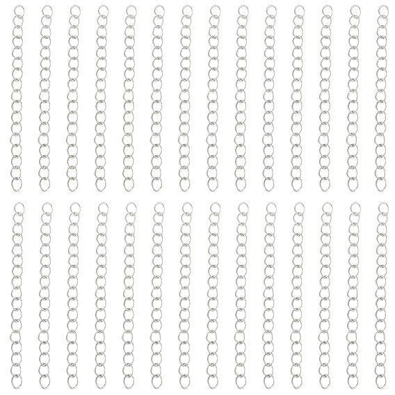 100 шт. 304 удлинитель цепи из нержавеющей стали