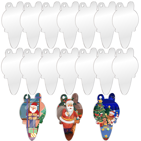 50шт. подвески из прозрачного акрила, акриловые заготовки