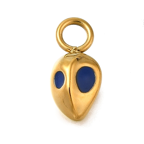 304 подвески из нержавеющей стали, разумные существа чары, со стразами, ионное покрытие (ip)