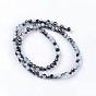 Electroplate Glass Faceted Rondelle Beads Strands, Imitation Jade, Half Plated