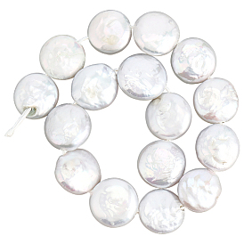 Natural Keshi Pearl Beads, Cultured Freshwater Pearl, Baroque Pearls, Flat Round