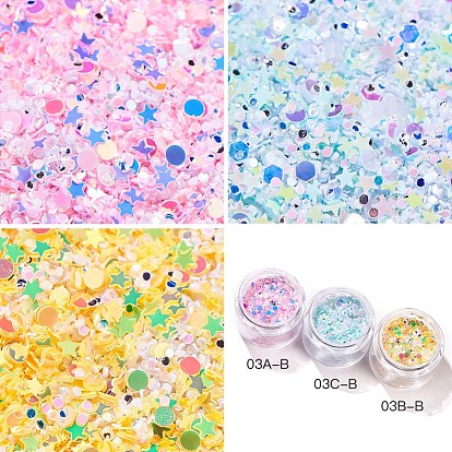 Shining Nail Art Glitter, Manicure Sequins, DIY Sparkly Paillette Tips Nail, Mixed Shape