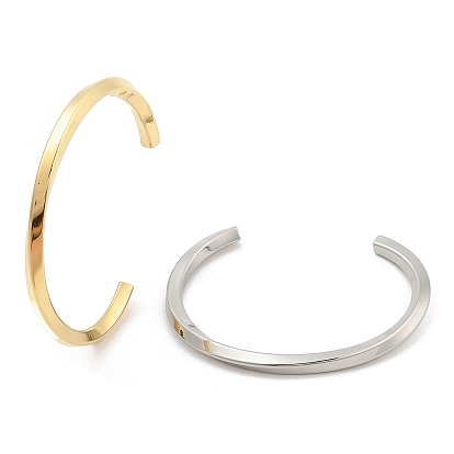 Ионное покрытие (IP) 304 браслеты-манжеты из нержавеющей стали для женщин