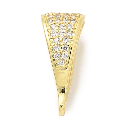 Застежки из латуни с микропаве из кубического циркония, долговечный, без свинца и без кадмия