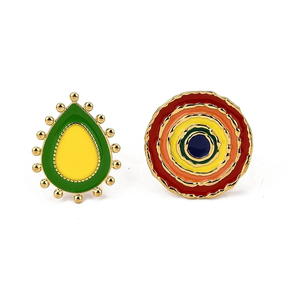 304 эмалированные перстни из нержавеющей стали для женщин, золотые