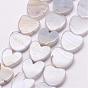 Natural Blue Lace Agate Bead Strands, Heart