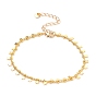 Brass Charm Bracelets, with Curb Chains and Lobster Claw Clasps, Star
