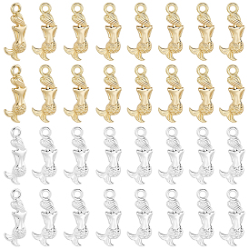 60 шт 2 цвета подвески из сплава, русалка