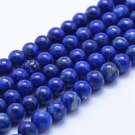  Lapis-lazuli, brins de perles naturels , classe ab, ronde