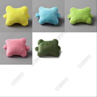 5pcs 5 couleurs bande de repose-poignet de souris en velours doux en forme d'os, repose-poignet rempli de coton, pour réduire la douleur due à la fatigue du poignet