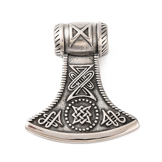 316 большие подвески из хирургической нержавеющей стали, топор очарование