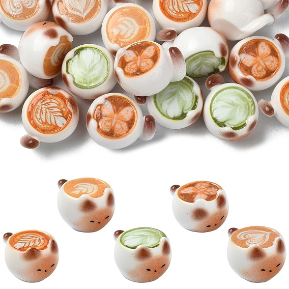 20 шт. 5 стили украшения для кофе в форме кошки из смолы, для украшения рабочего стола домашнего офиса