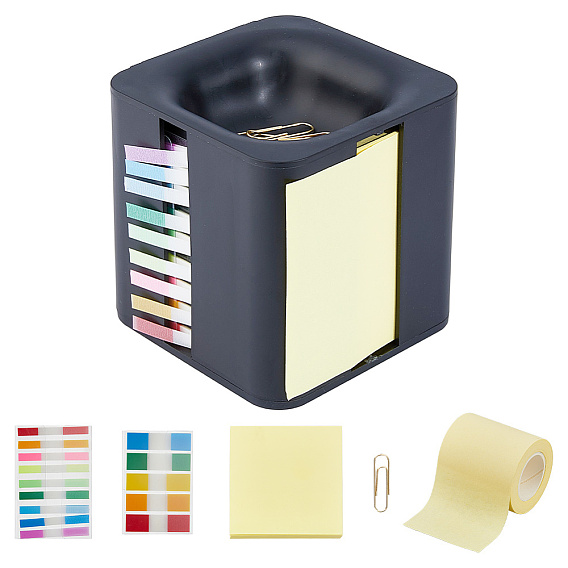 Диспенсер для заметок и рулонов из АБС-пластика, диспенсер для флажков, настольный органайзер со скрепками