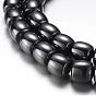 Magnetic Synthetic Hematite Bead Strands, Grade A, Drum