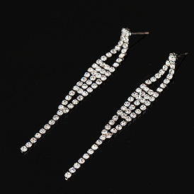 925 Silver Water Drill Stud Earrings - Women's Ear Jewelry, Supply E325.