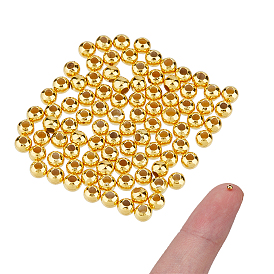 120piezas redondas 925Cuentas espaciadoras de plata esterlina
