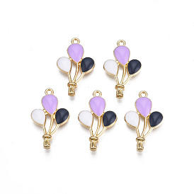 Стойки обшивки сплава эмали подвески, без кадмия, без никеля и без свинца, золотой свет, воздушный шар