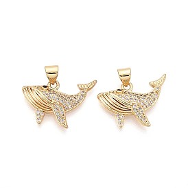 Латунные микро проложить кубического циркония подвески, кит