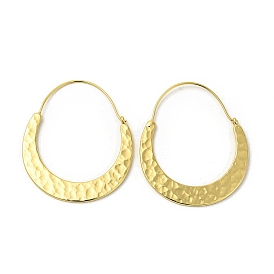 Brass Teardrop Hoop Earrings for Women, Cadmium Free & Nickel Free & Lead Free