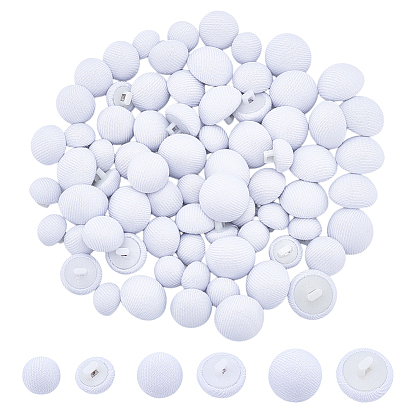72 шт. 3 стили 1 пуговицы с алюминиевой ножкой и отверстием для ткани, с пластиковым, полукруглый