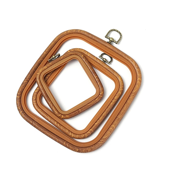 Квадратные пяльцы для вышивания крестиком из АБС-пластика, вышитая рамка дисплея, аксессуары для швейных инструментов