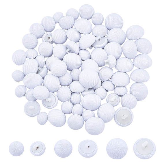 72 шт. 3 стили 1 пуговицы с алюминиевой ножкой и отверстием для ткани, с пластиковым, полукруглый