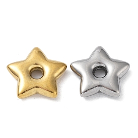 304 Stainless Steel Spacer Beads, Star