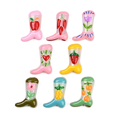 Бусины из стеклянной эмали, окрашенные в технике запекания