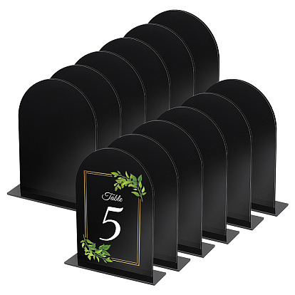 Акриловый пустой стол, табличка с номером, держатель для палатки, табличка с именем на столе, арка
