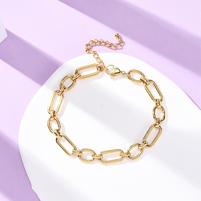 304 браслеты на ногу из нержавеющей стали с овальными звеньями