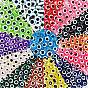 560Pcs 14 Colors Resin Beads, Flat Round with Evil Eye