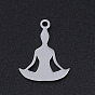 Chakra Theme, 201 Stainless Steel Laser Cut Pendants, Yoga